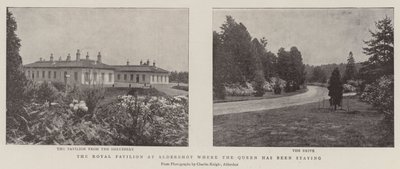 Den kongelige paviljongen ved Aldershot hvor dronningen har oppholdt seg av English Photographer