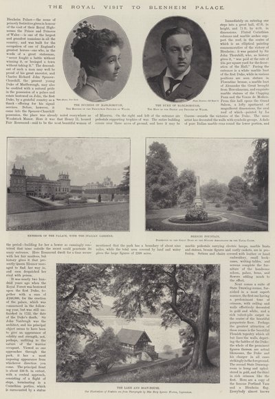 Det kongelige besøk til Blenheim Palace, 28. november 1896 av English Photographer