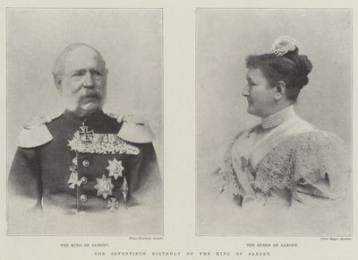 Den syttiende bursdagen til kongen av Sachsen av English Photographer