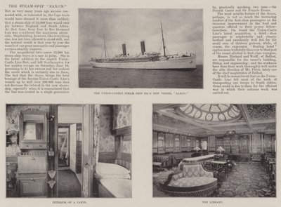 The Steam-Ship Saxon av English Photographer