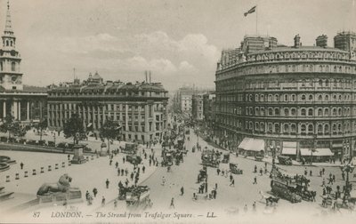 The Strand fra Trafalgar Square, London av English Photographer