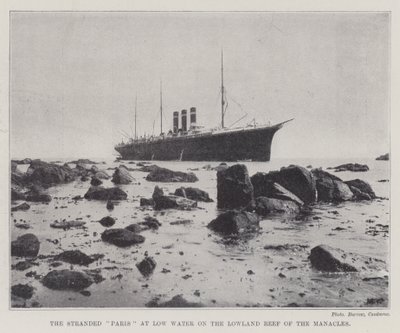 The Stranded Paris at Low Water på Lowland Reef of the Manacles av English Photographer