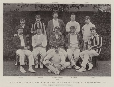 Surrey Eleven, vinnerne av Cricket County Championship, 1894 av English Photographer