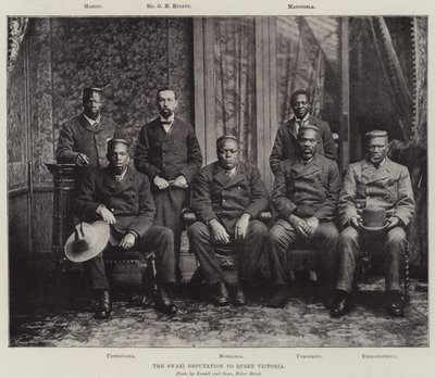 Swazi-deputasjonen til dronning Victoria av English Photographer
