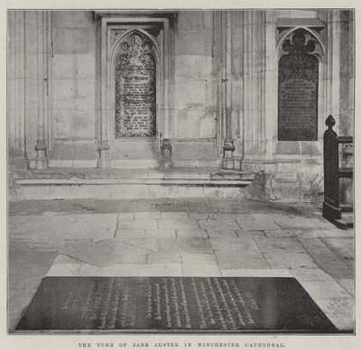 Graven til Jane Austen i Winchester Cathedral av English Photographer