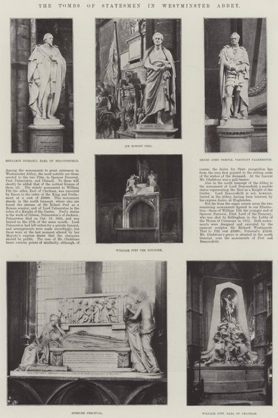 Statsmennenes graver i Westminster Abbey av English Photographer