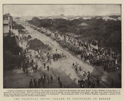Transvaal-krisen, parade av frivillige i Durban av English Photographer