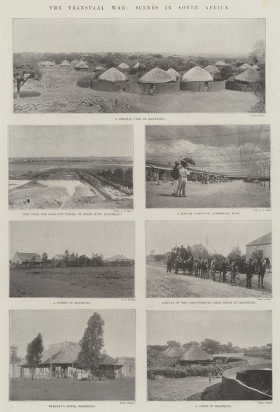 Transvaal-krigen, scener i Sør-Afrika av English Photographer