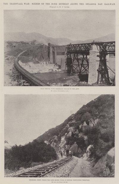 Transvaal-krigen, Scenes of the Boer Retreat langs Delagoa Bay Railway av English Photographer