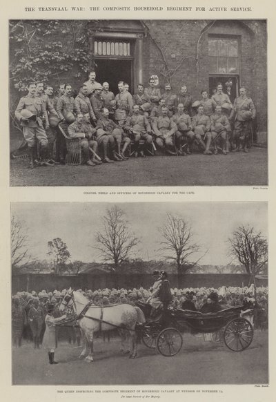 Transvaal-krigen, det sammensatte husholdningsregimentet for aktiv tjeneste av English Photographer