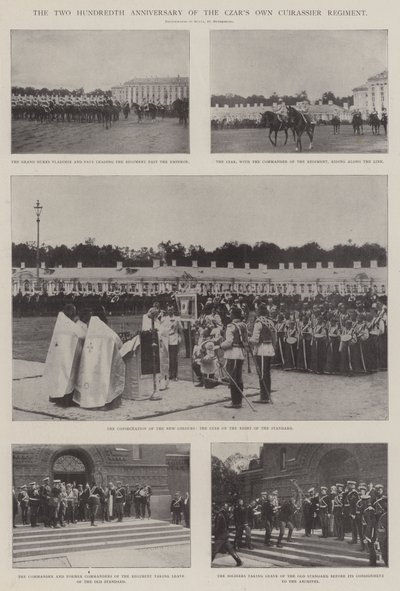 To hundreårsjubileet for tsarens egne kuirassierregiment av English Photographer