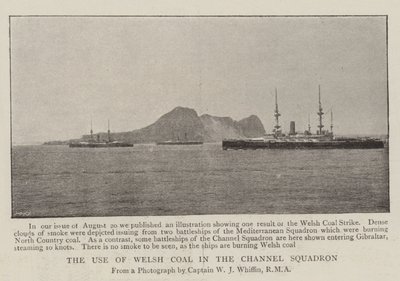 Bruken av walisisk kull i Channel Squadron av English Photographer