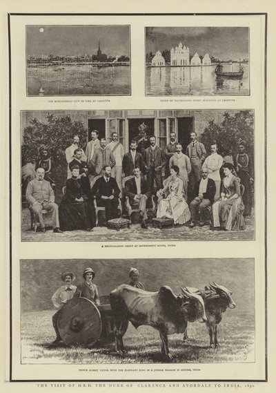 Besøket av HRH hertugen av Clarence og Avondale til India, 1890 av English Photographer