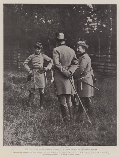 Den tyske keiserens besøk i England, et nylig portrett av hans keiserlige majestet av English Photographer