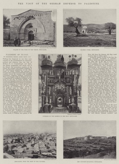Den tyske keiserens besøk i Palestina av English Photographer