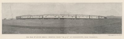 Krigen i Sør-Afrika, sykehustog nr. 3 H, i Charlestown, nær Volksrust av English Photographer