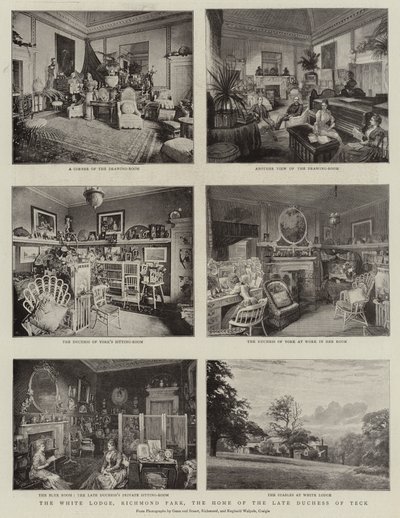 The White Lodge, Richmond Park, hjemmet til den avdøde hertuginnen av Teck av English Photographer