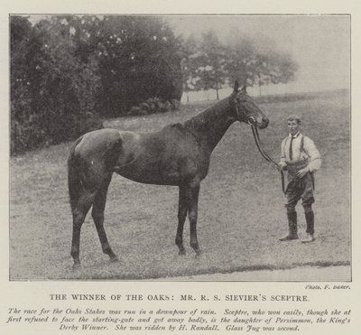 Vinneren av Oaks, Mr RS Sieviers Scepter av English Photographer