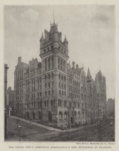 The Young Men Christian Associations New Buildings at Glasgow av English Photographer