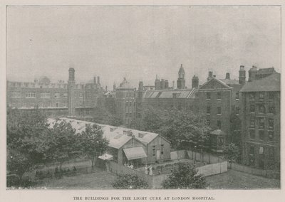 Bygningene for lyskuren ved London Hospital av English Photographer