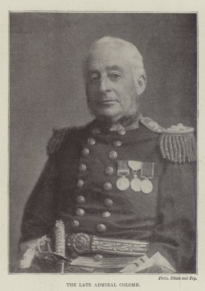 Avdøde admiral Colomb av English Photographer