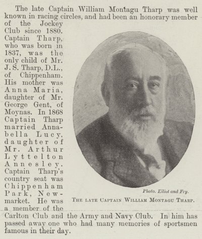 Avdøde kaptein William Montagu Tharp av English Photographer