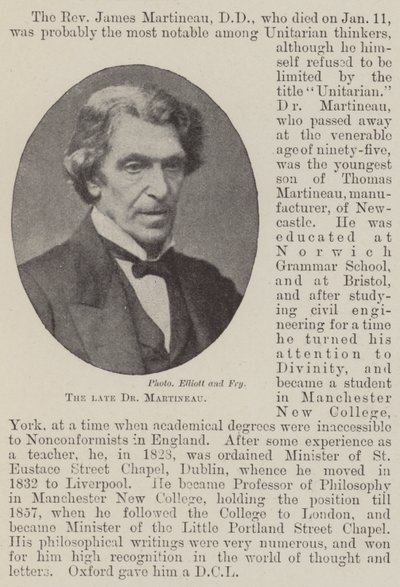Avdøde Dr Martineau av English Photographer