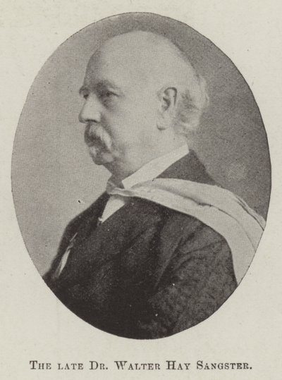Avdøde Dr Walter Hay Sangster av English Photographer