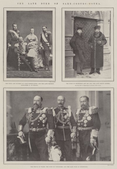 Den avdøde hertugen av Saxe-Coburg-Gotha av English Photographer