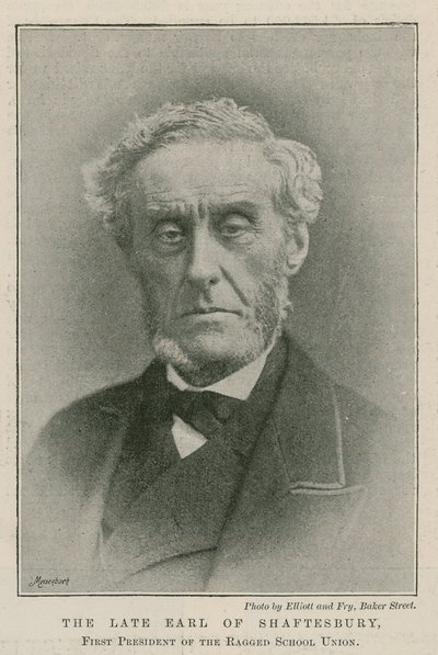 Den avdøde jarlen av Shaftesbury, første president for Ragged School Union av English Photographer