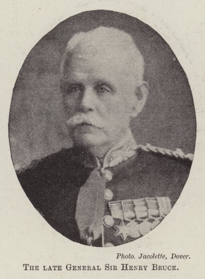 Avdøde general Sir Henry Bruce av English Photographer