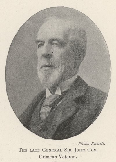 Avdøde general Sir John Cox, Krim-veteran av English Photographer