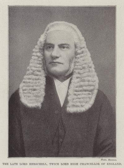 Avdøde Lord Herschell, to ganger Lord High Chancellor of England av English Photographer
