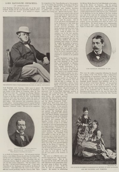 Avdøde Lord Randolph Churchill av English Photographer