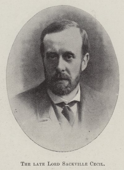 Avdøde Lord Sackville Cecil av English Photographer