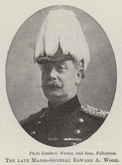 Avdøde generalmajor Edward A Wood av English Photographer