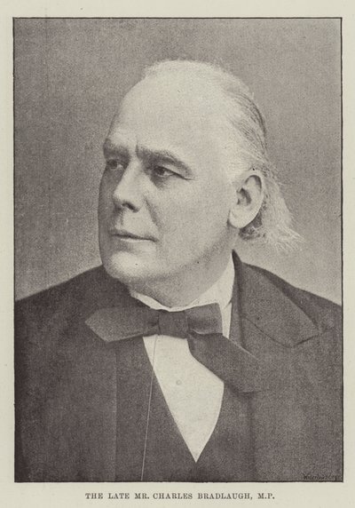 Avdøde Charles Bradlaugh, MP av English Photographer