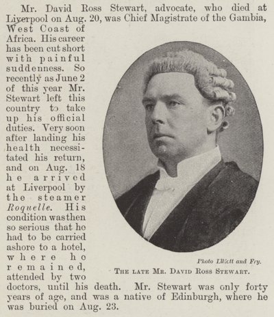 Avdøde David Ross Stewart av English Photographer