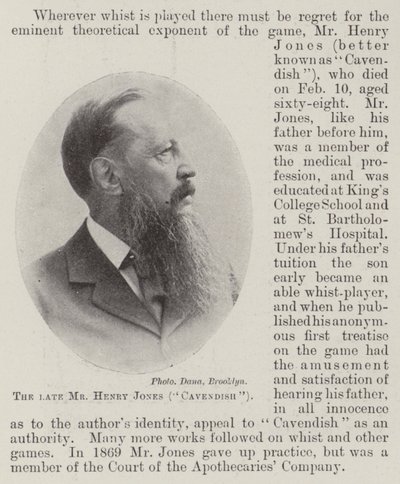 Avdøde Mr Henry Jones (Cavendish) av English Photographer