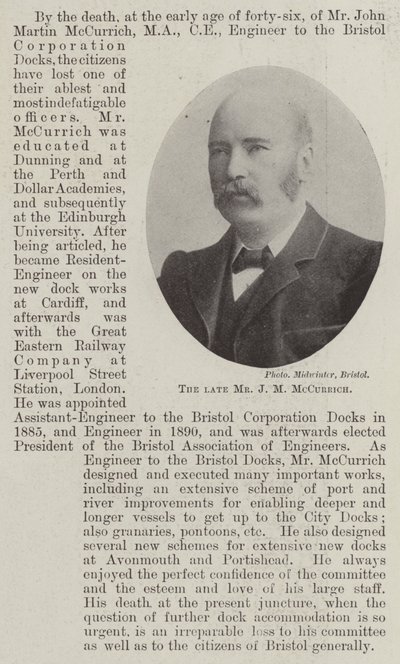 Avdøde Mr J M McCurrich av English Photographer