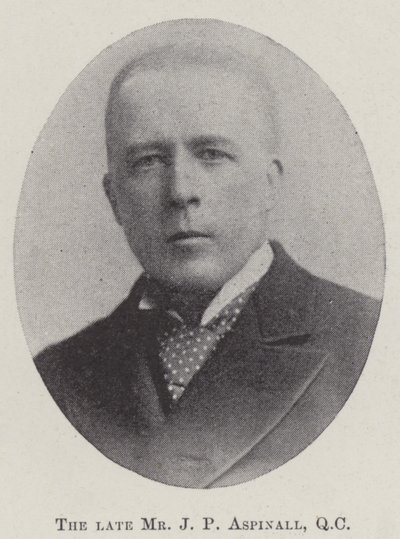 Avdøde Mr J P Aspinall, QC av English Photographer