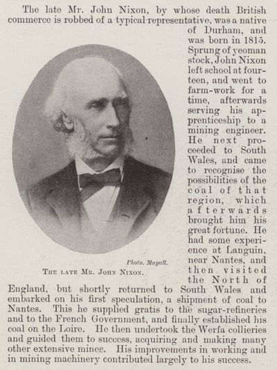 Avdøde John Nixon av English Photographer