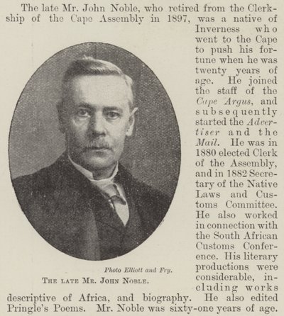 Avdøde Mr John Noble av English Photographer