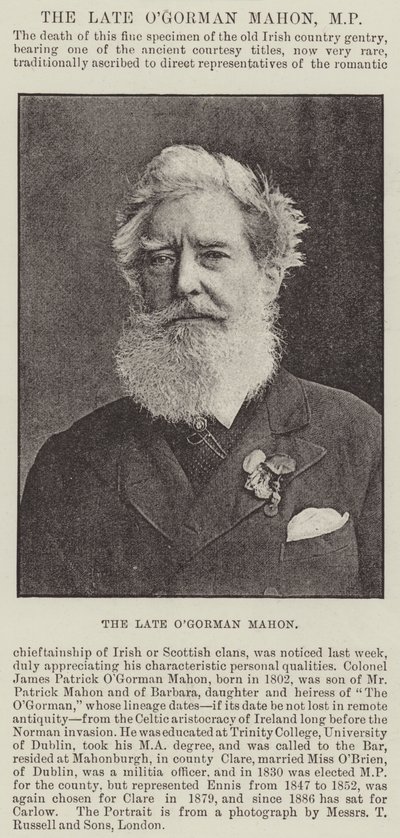 Avdøde OGorman Mahon, MP av English Photographer
