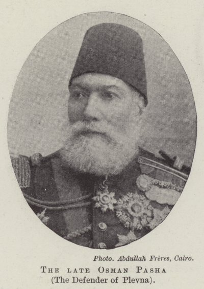 Avdøde Osman Pasha, Plevnas forsvarer av English Photographer