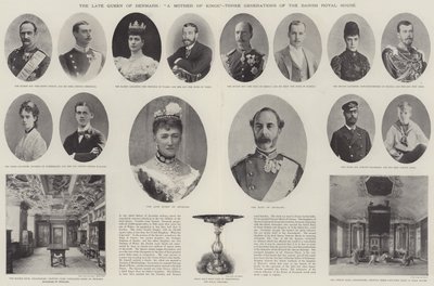 Den avdøde dronningen av Danmark, A Mother of Kings, tre generasjoner av det danske kongehuset av English Photographer