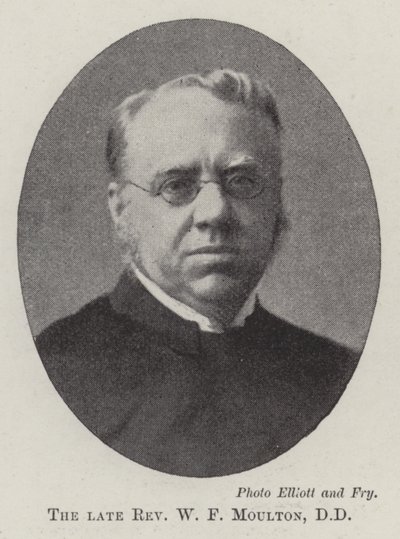 Avdøde pastor WF Moulton, DD av English Photographer