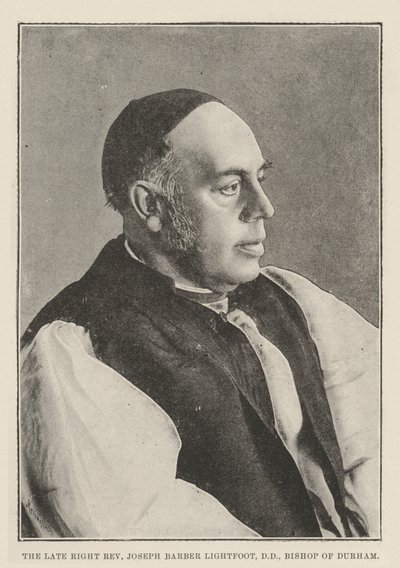 Den avdøde høyre pastor Joseph Barber Lightfoot, DD, biskop av Durham av English Photographer