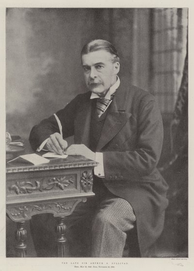 Avdøde Sir Arthur S Sullivan av English Photographer