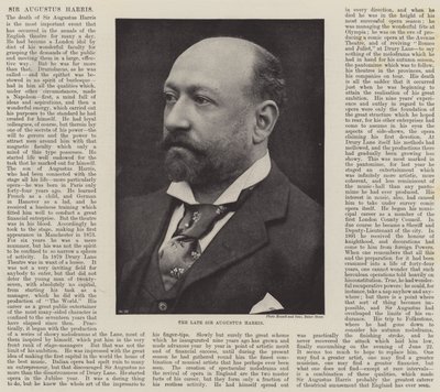 Avdøde Sir Augustus Harris av English Photographer